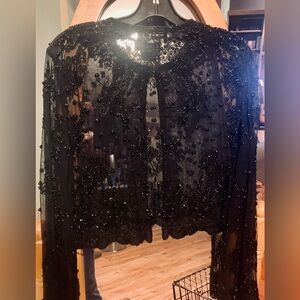 🔥Vintage Laurence Kazar Cropped Beaded Jacket